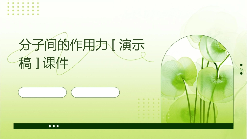 分子间的作用力[演示稿]课件_第1页