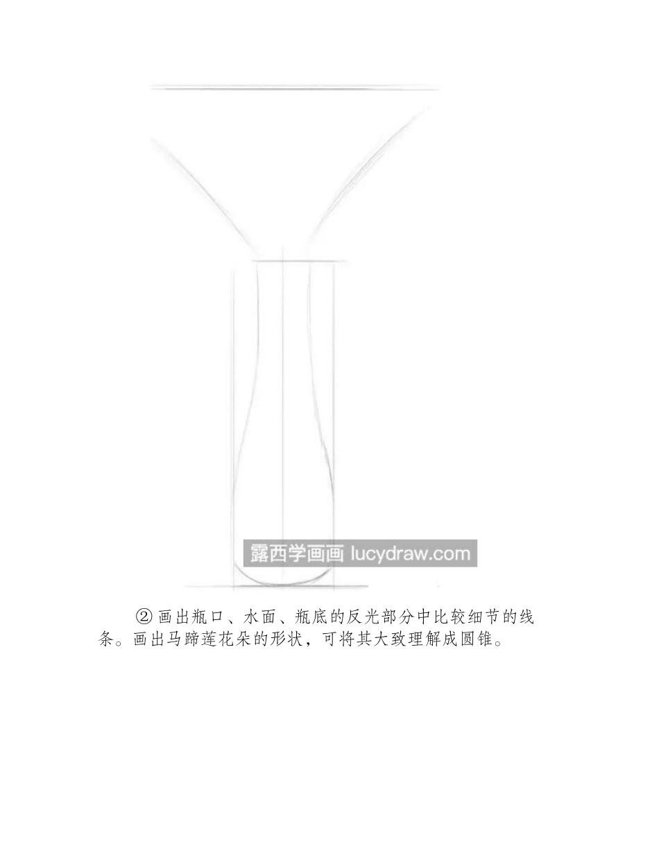 马蹄莲怎么画_如何画玻璃的质感_素描教程_第2页