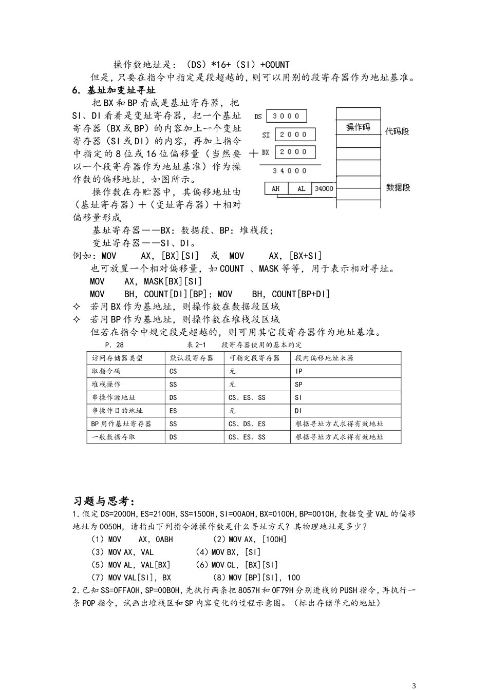 微机原理与接口技术汇编语言指令详解吐血版_第3页