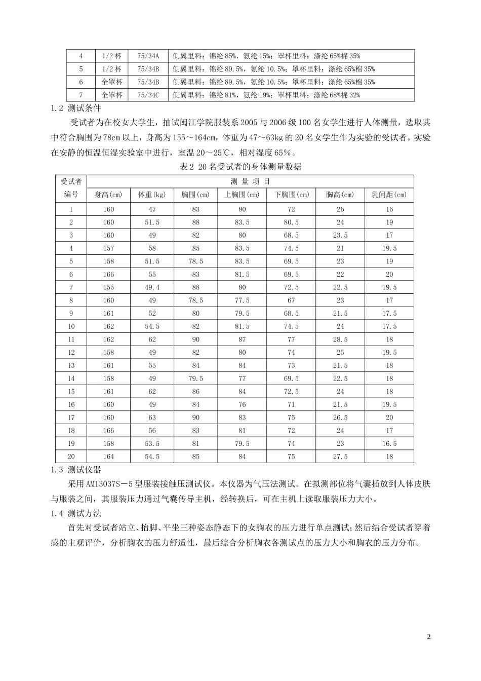 甘应进教授论女性胸衣压感舒适性_第2页