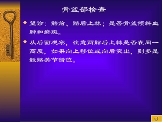 推拿学基础第三讲骨盆部检查讲义