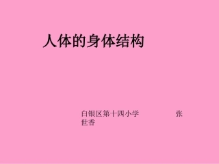 四上身体的结构课件
