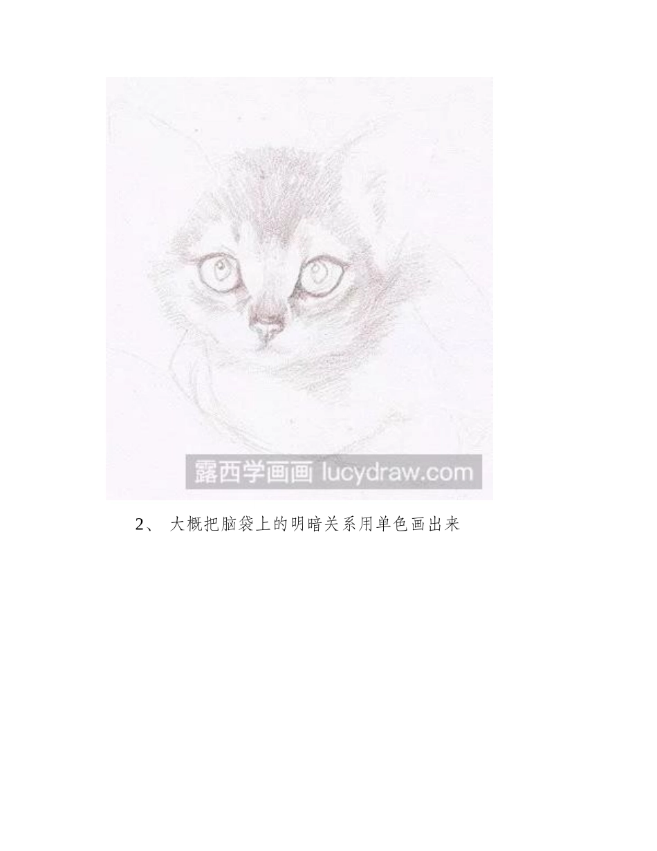 喵星人彩铅画教程图解彩铅画教程1_第2页
