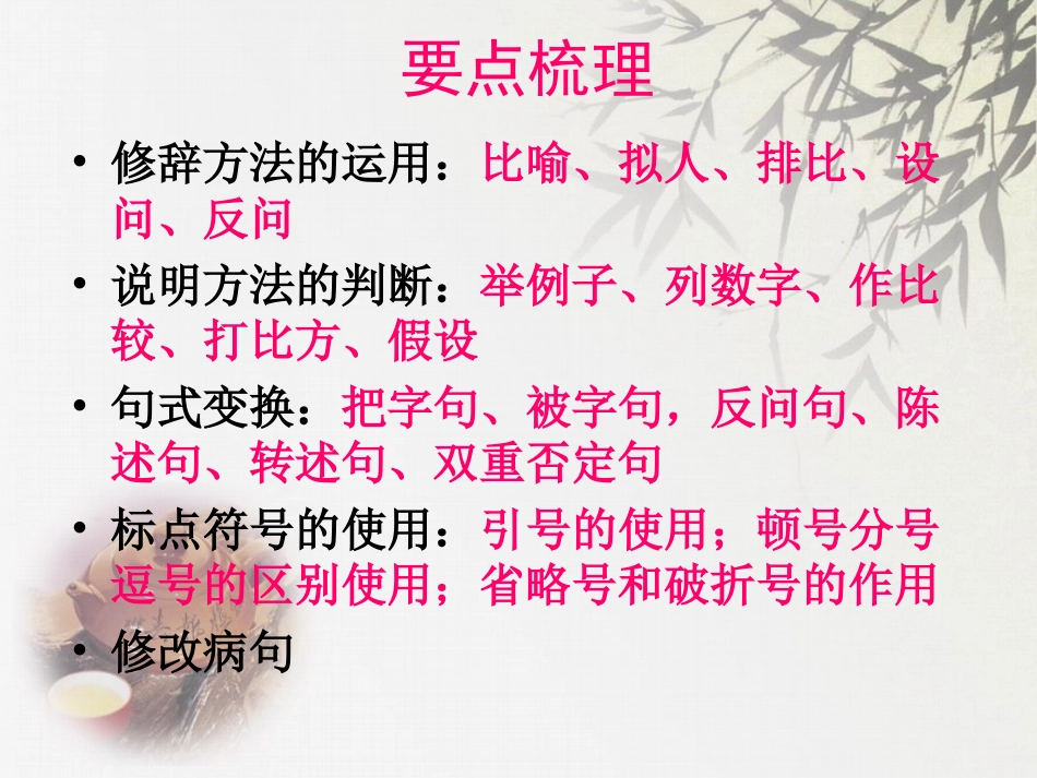 六年级上册语文_句子题型复习_第2页