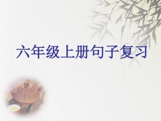 六年级上册语文_句子题型复习