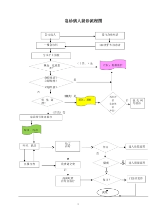 急诊病人就诊流程图