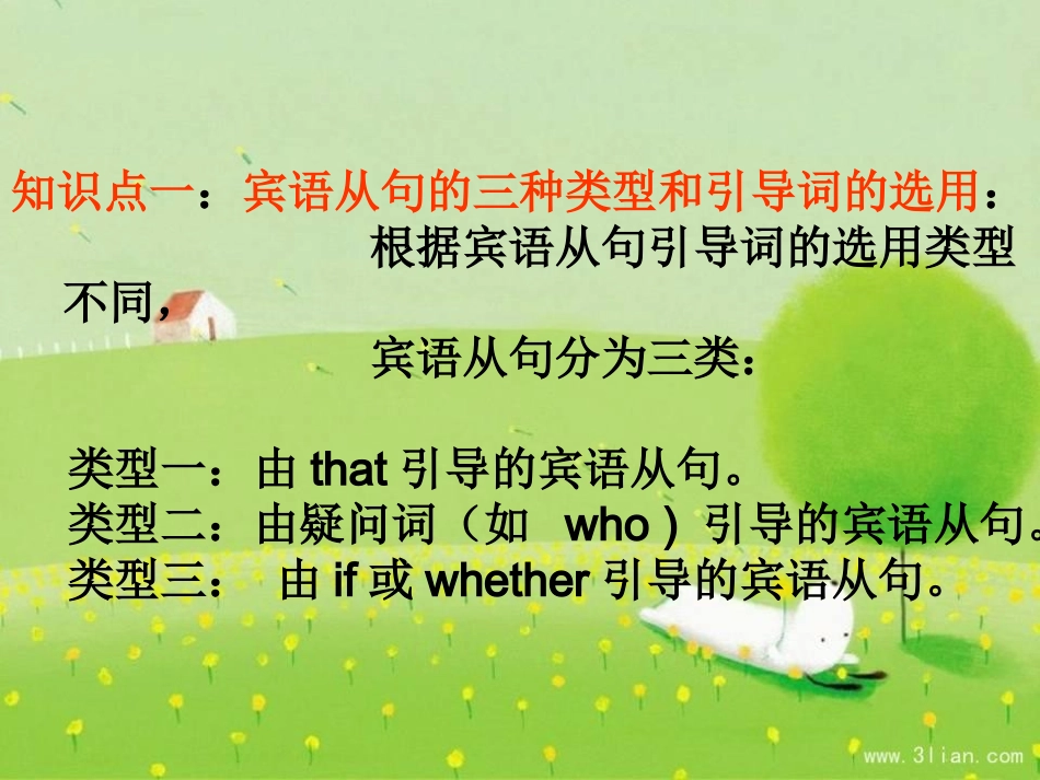 初中语法专题：宾语从句（课件）_第3页