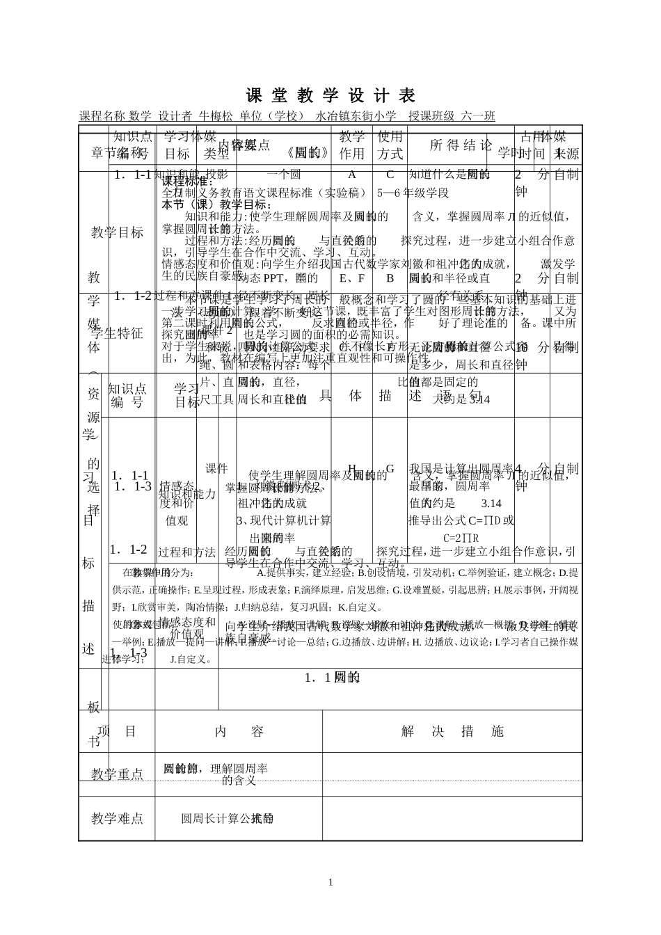 课堂教学设计表 (2)_第1页