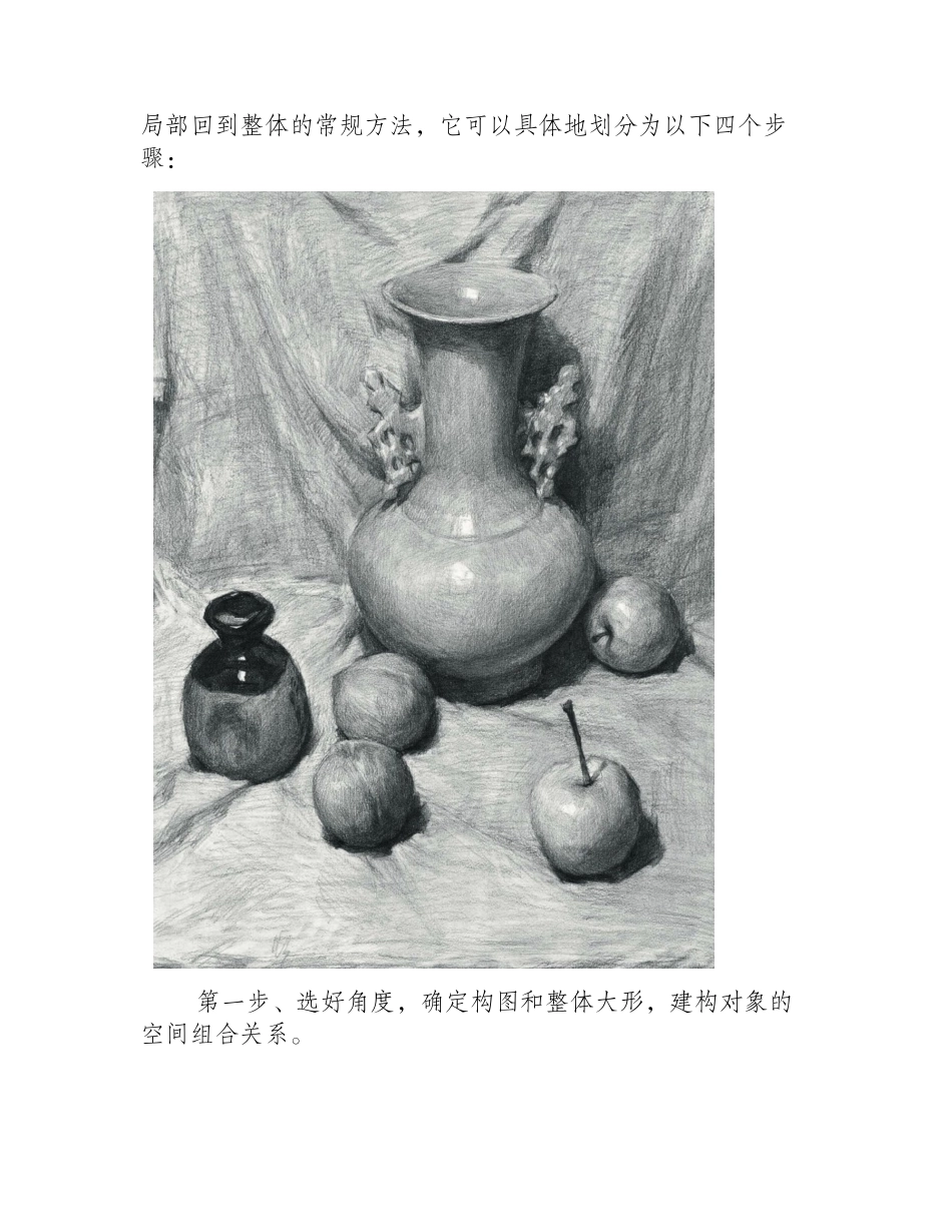 静物素描写生初学者步骤是什么素描教程_第2页
