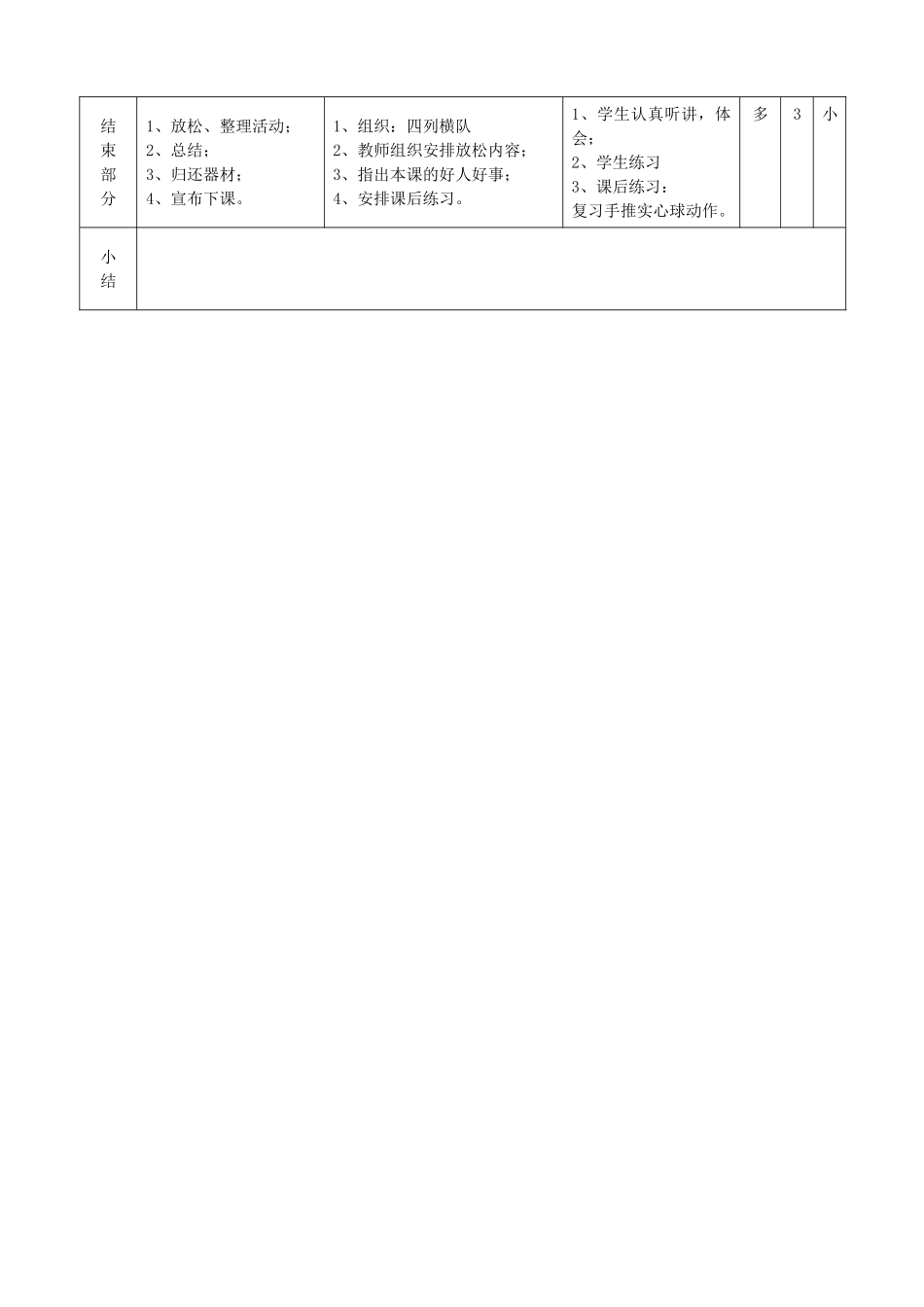 双手向前向后抛实心球教案_第2页