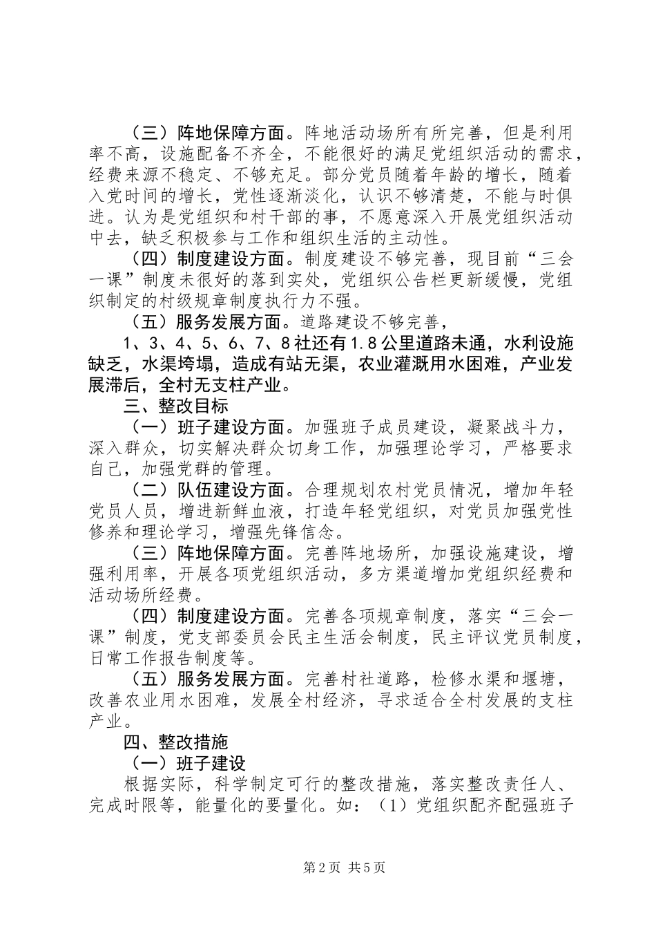 党组织XX年整改方案_第2页