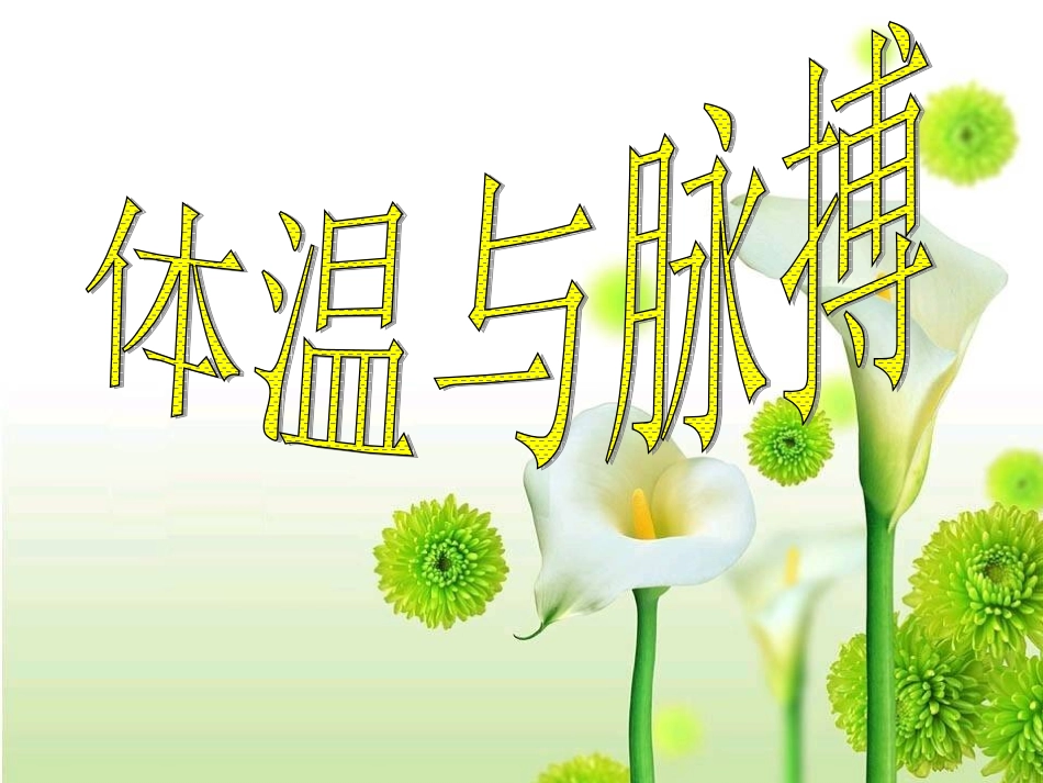 体温与脉搏ppt_第1页