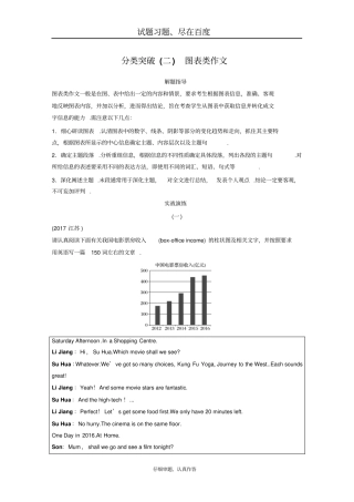 2019年高考英语江苏专用考前三个月文档专题五书面表达分类突破二含答案