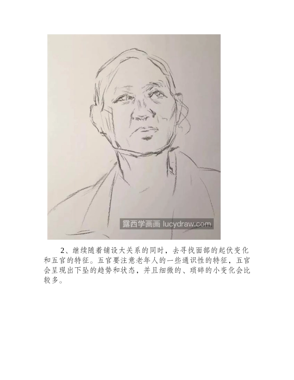 老年女士怎么画_有哪些绘画步骤_素描教程_第2页