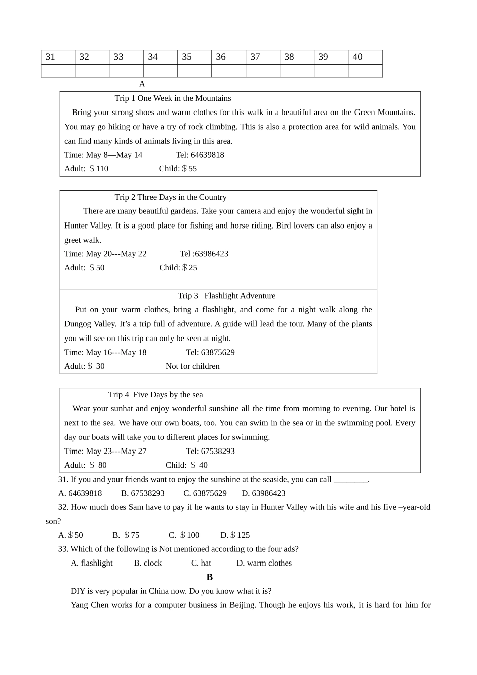 江苏省徐州市2011年中考模拟英语试题C_第3页