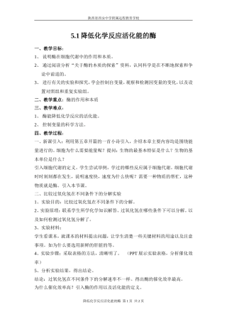 降低化学反应活化能的酶1-赵妙12-11-16