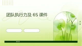 团队执行力及6S课件