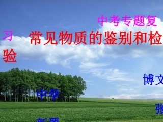 《常见物质的鉴别和检验》复习课件