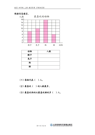 条形统计图练习题