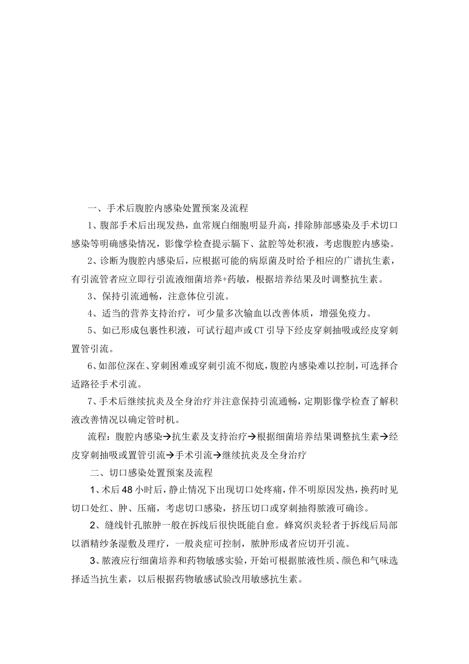 普外科常见并发症处置预案及流程_第2页