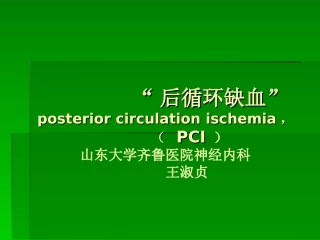 后循环缺血2指南