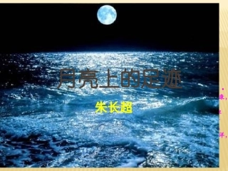 《月亮上的足迹》参考课件2