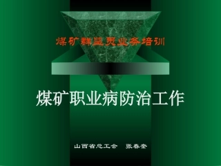 煤矿职业病防治工作模板