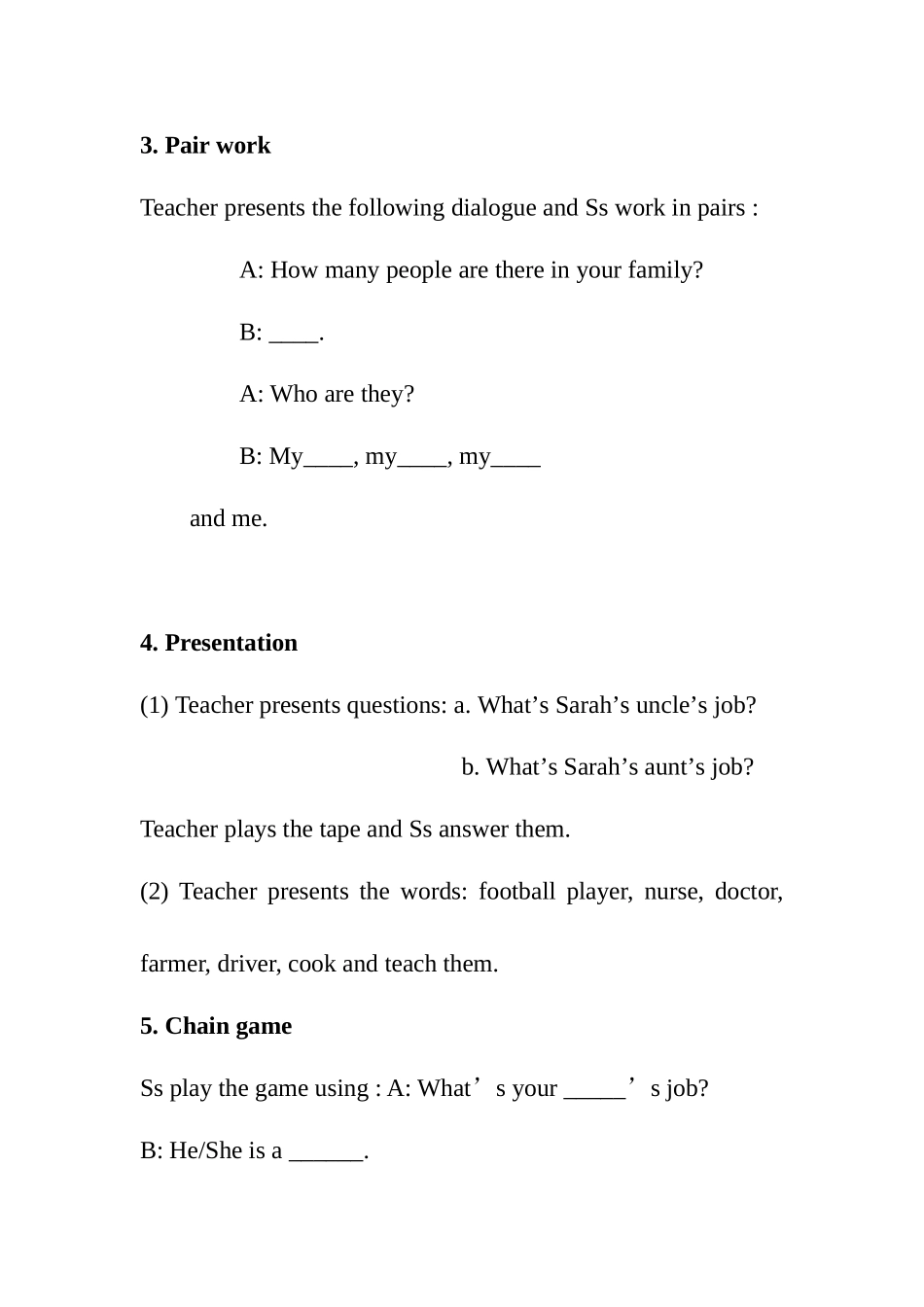 四年级上册unit6教案_第3页