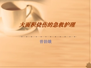 大面积烧伤的急救