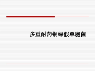 多重耐药肺炎克雷伯