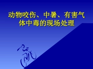 动物咬伤现场处理