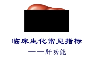 生化——肝功能(新)