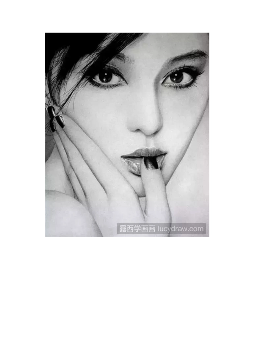 美女人物素描欣赏，素描的基本常识有哪些_素描作品_第2页