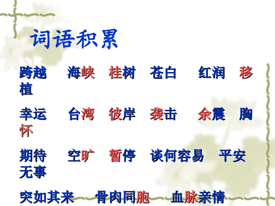 四年级《跨越海峡的生命桥》课件_第2页