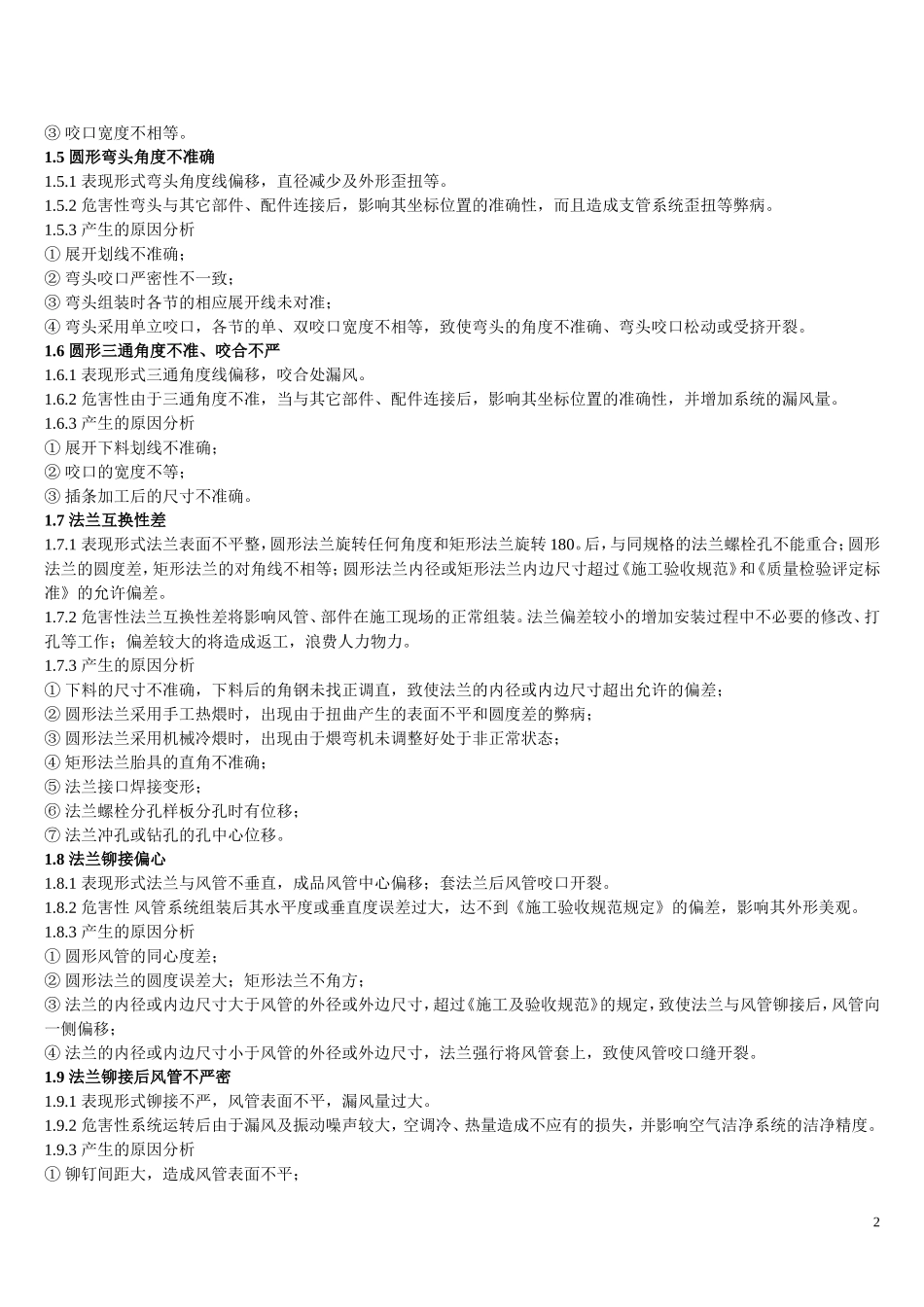 通风空调工程安装常见的质量通病_第2页