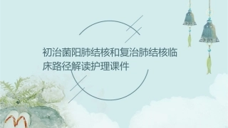 初治菌阳肺结核和复治肺结核临床路径解读护理课件