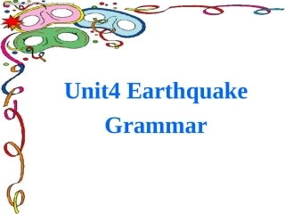 新人教版必修一Unit4Grammar课件