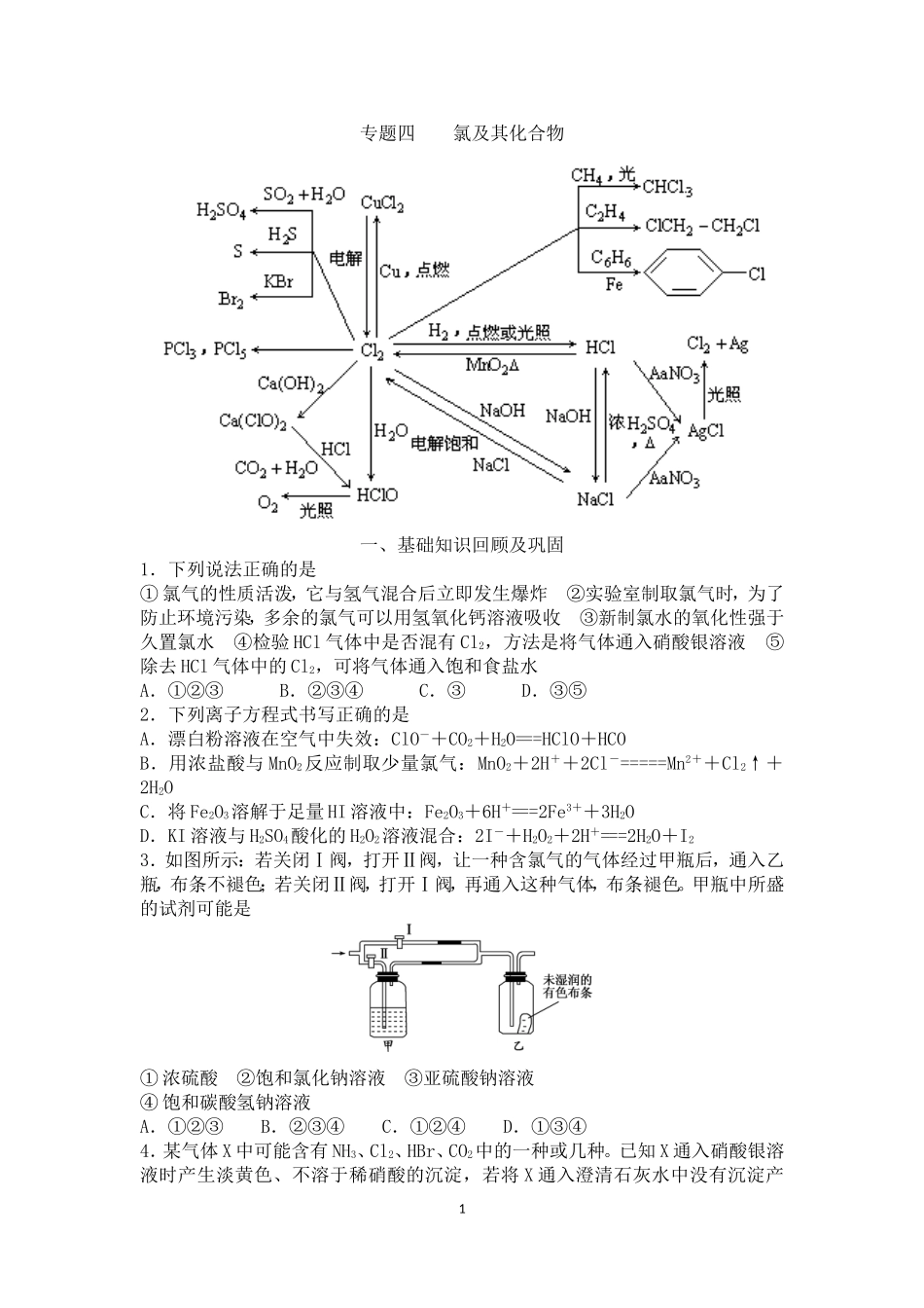 专题四氯及其化合物_第1页