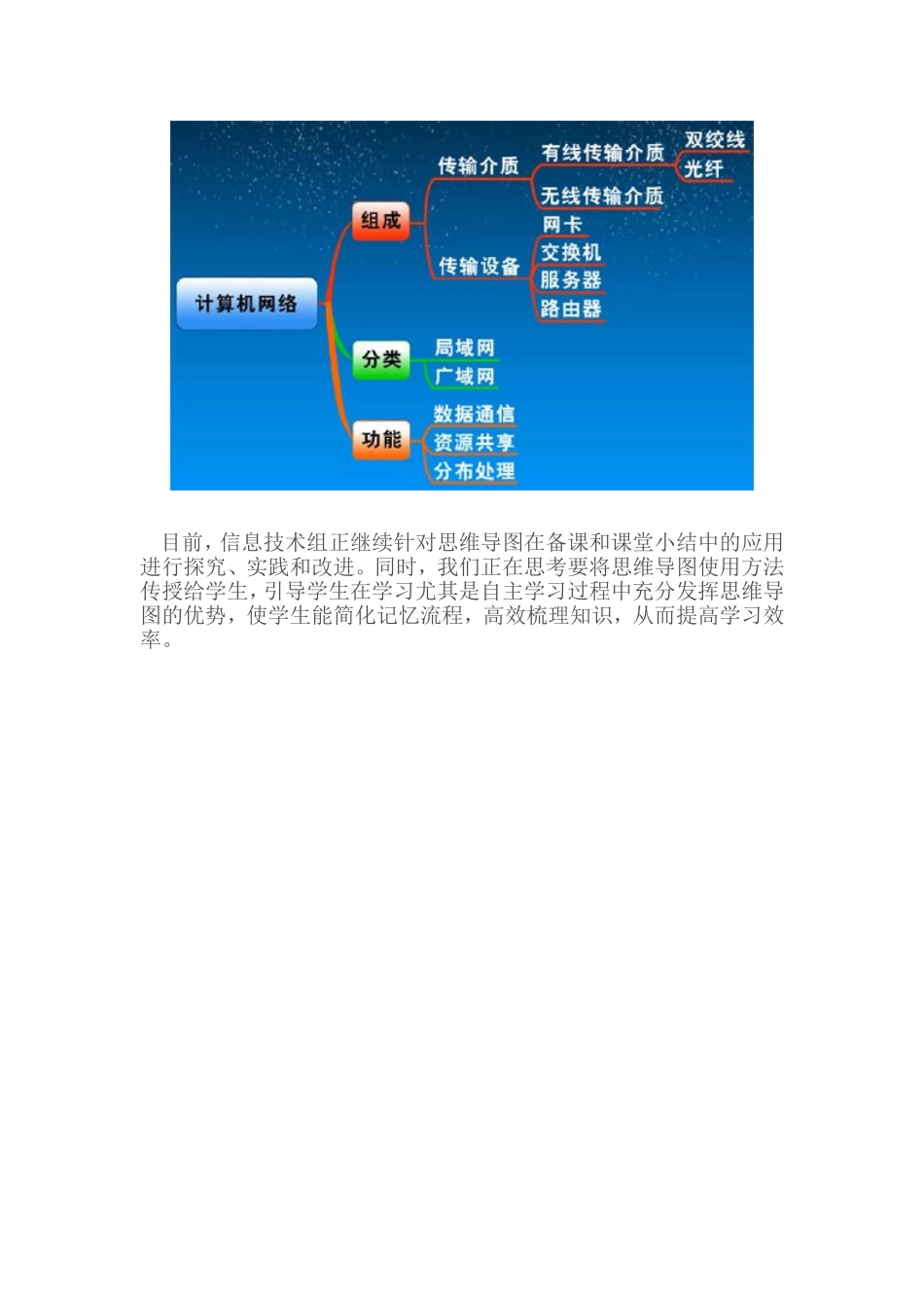 思维导图在信息技术教学中的应用_第2页