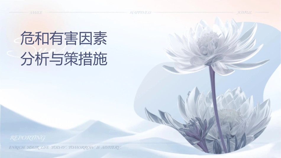 危险和有害因素识别分析与对策措施_第1页