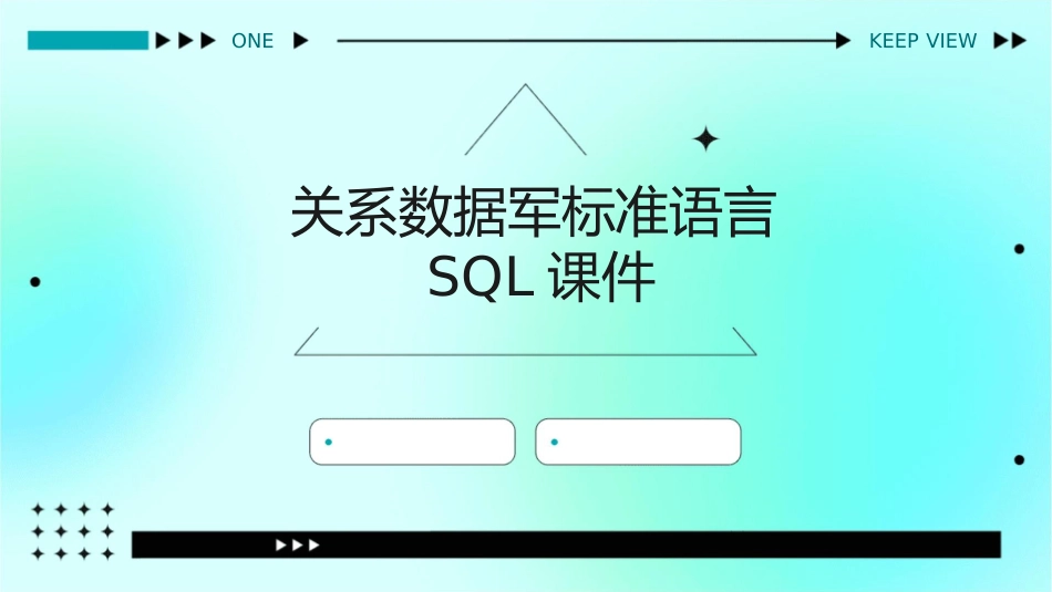 关系数据军标准语言SQL课件_第1页