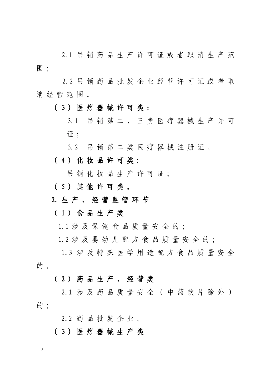 宁夏食品药品案件查办事权划分实施细则_第2页