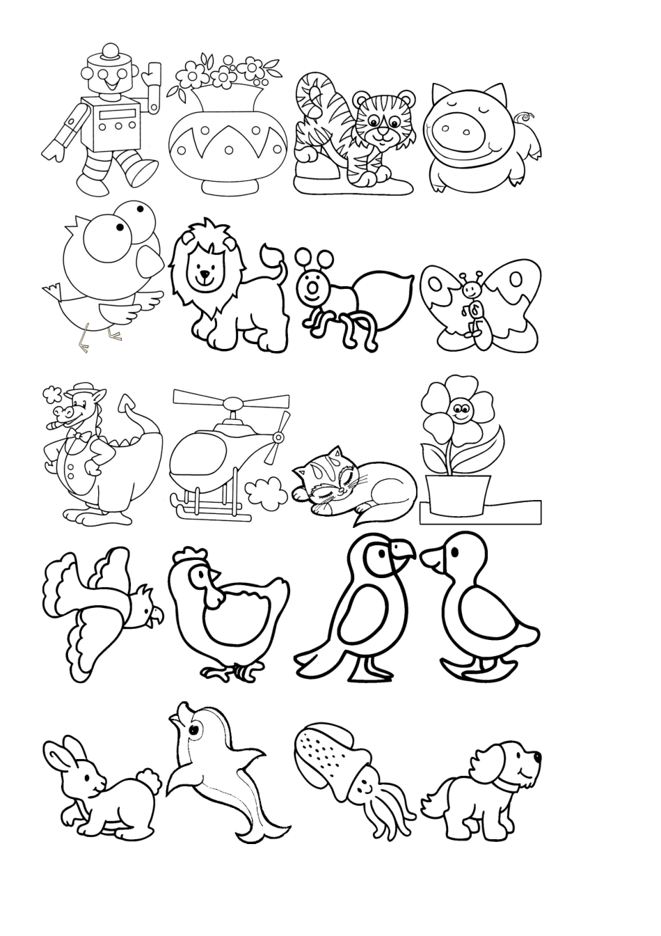 儿童涂色简笔画[A4可打印]_第2页