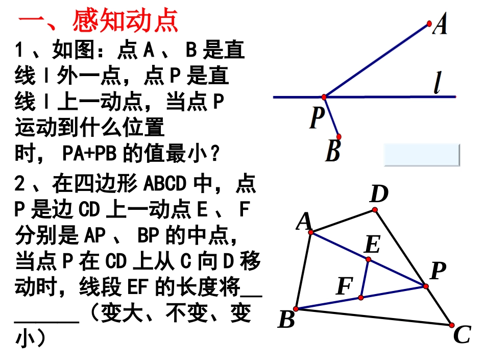 中考四边形动点问题讲课课件_第2页