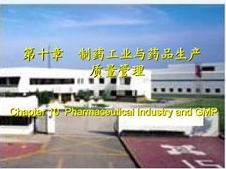 chapter10-制药工业与药品生产