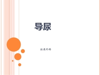 导尿PPT详解