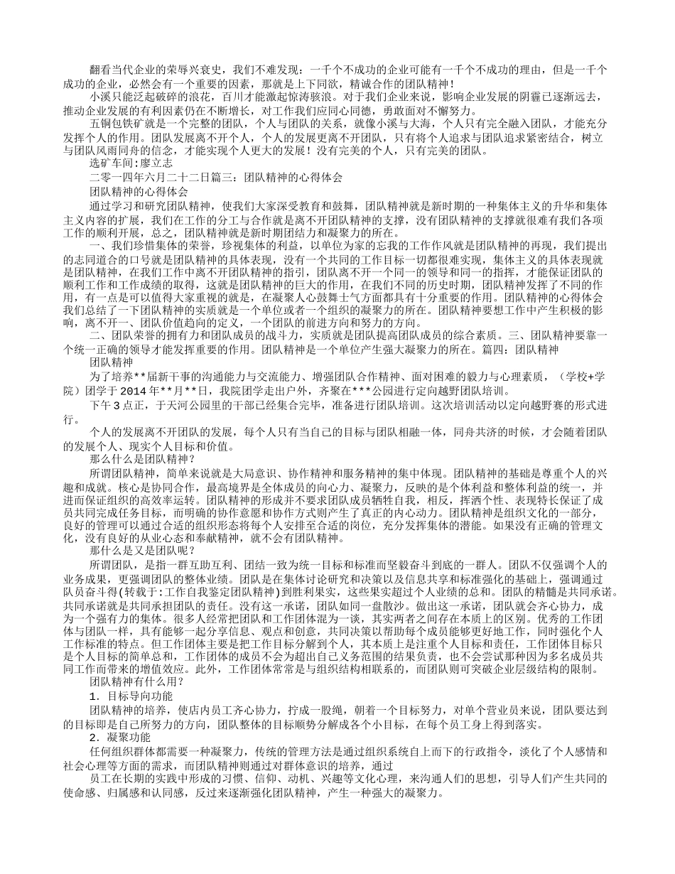 工作自我鉴定团队精神_第2页