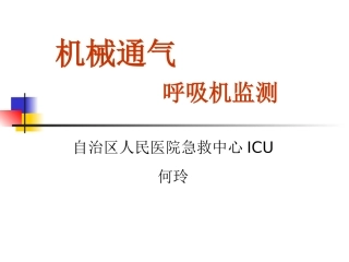 呼吸机检测及参数1-25页和31-44页