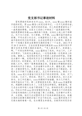 党支部书记事迹材料 (2)