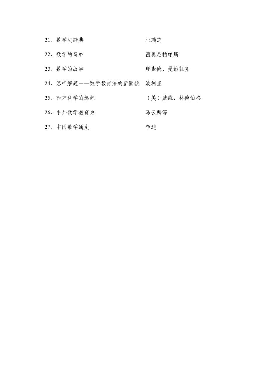 小学数学教师读书书目_第2页